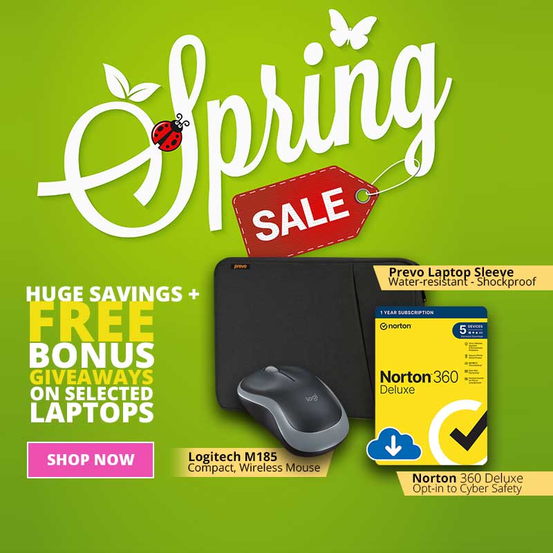 MESH Spring Sale Laptop Bundle.