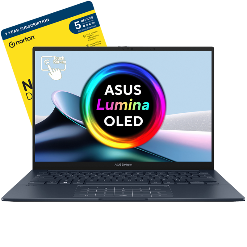 ASUS Zenbook 14 OLED UX3405MA-Front View-Norton-800x800