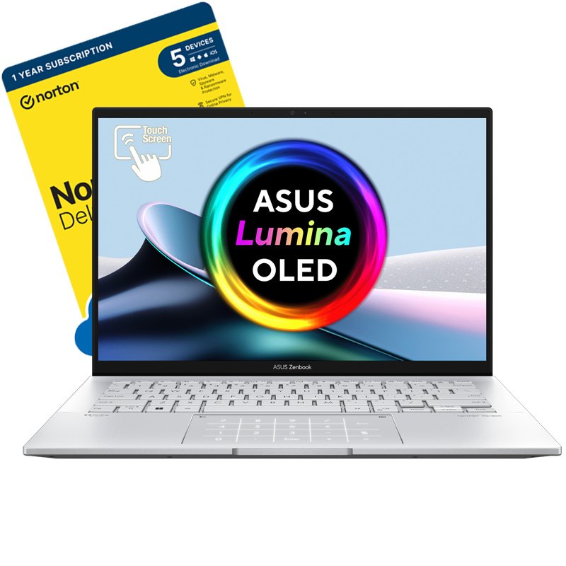 ASUS Zenbook 14 OLED UX3402-Touch-Front View-Norton-800x800