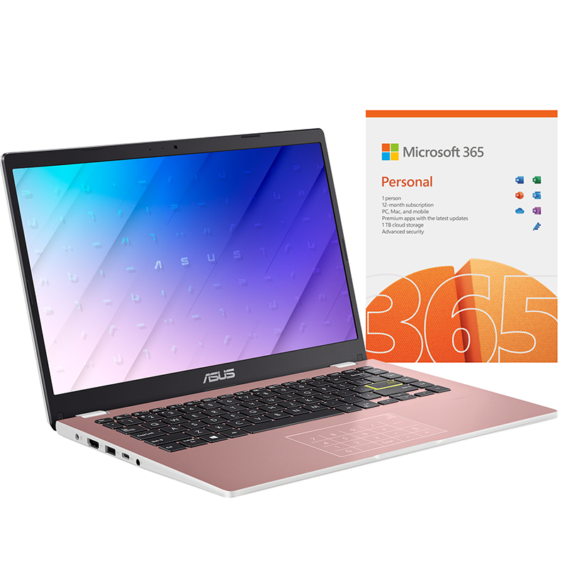 ASUS Vivobook Go 14 E410KA-Pink-Front View-MO365