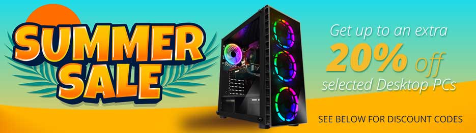 MESH Summer Sale - Get up to an extra 20% off selected PCs
