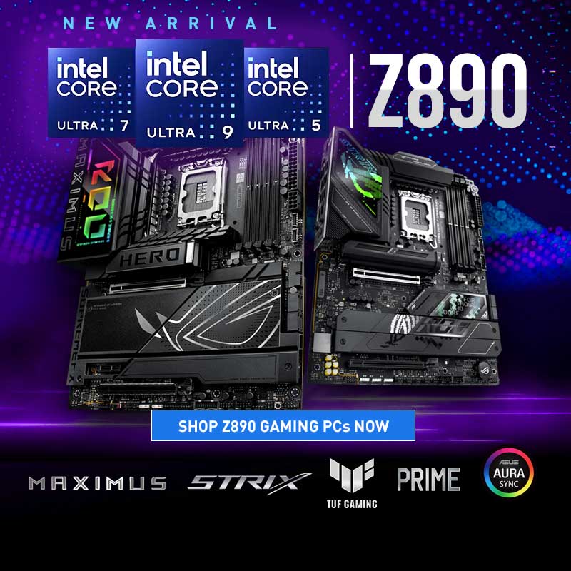 Intel Ultra Z890 Series Gaming PCs.